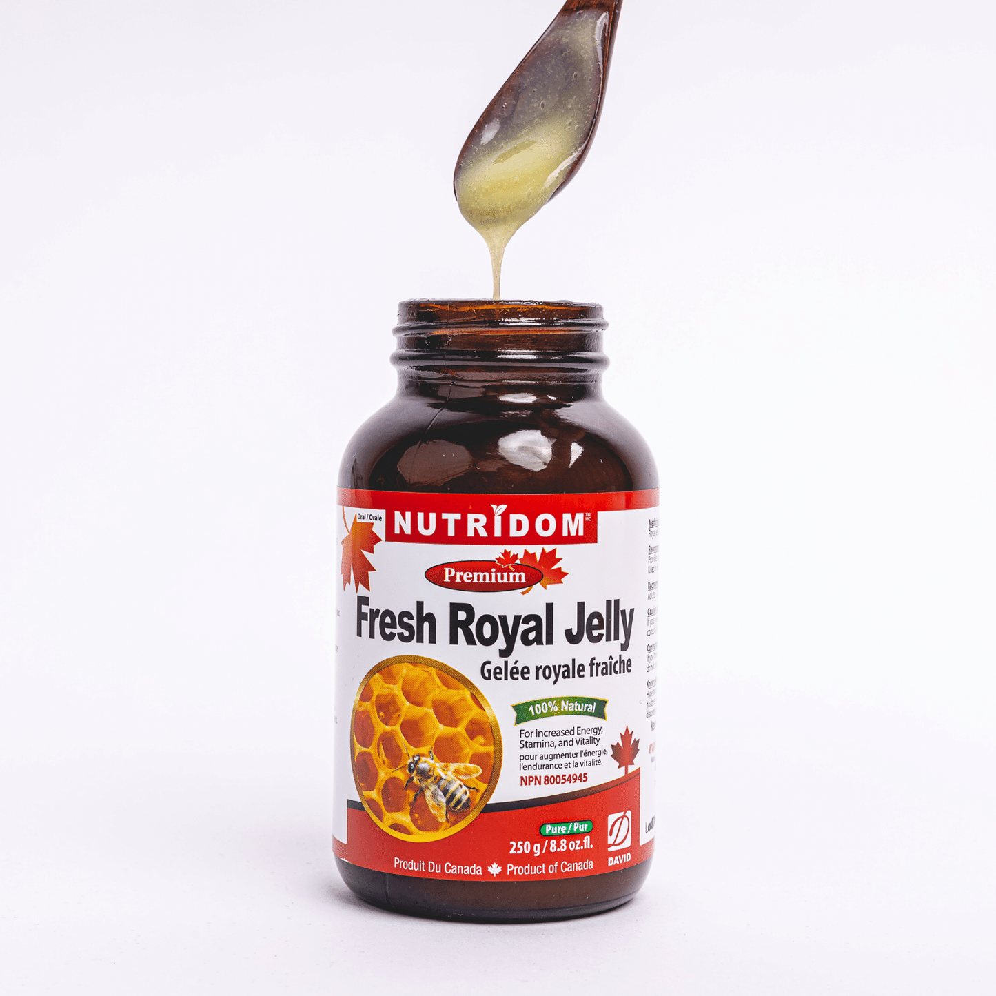 NUTRIDOM - Fresh Royal Jelly - FROZEN 250g - Glass bottle *