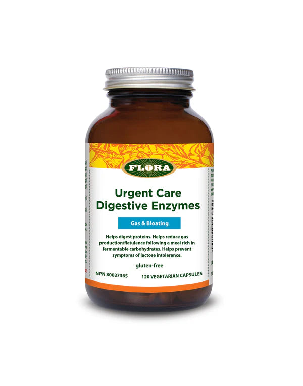 Flora   Urgent Care Digestive Enzymes120 caps