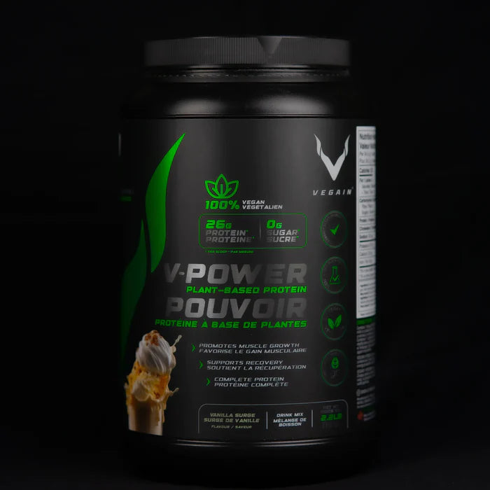 VEGAIN - NEW BRAND   V-POWER Plant-Based Protein - Vanilla - Coming Soon   1KG 2.2LBS