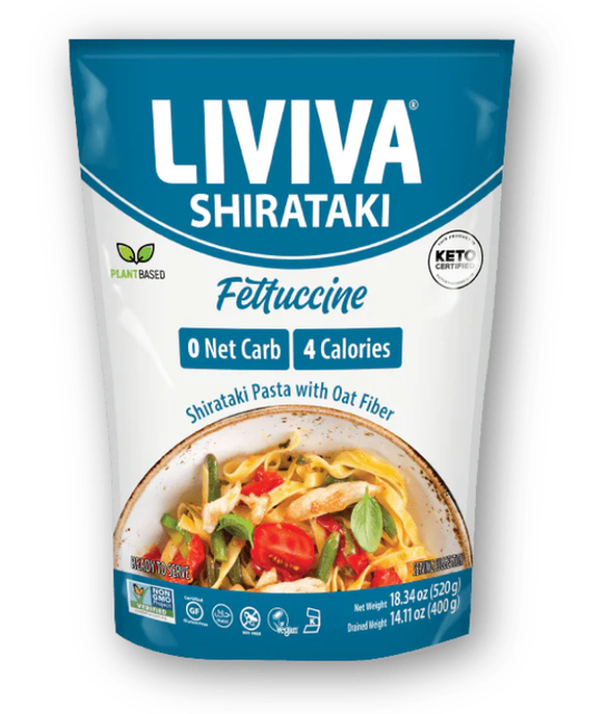 LIVIVA   Organic Shirataki Fettuccine with Oat Fiber    400g