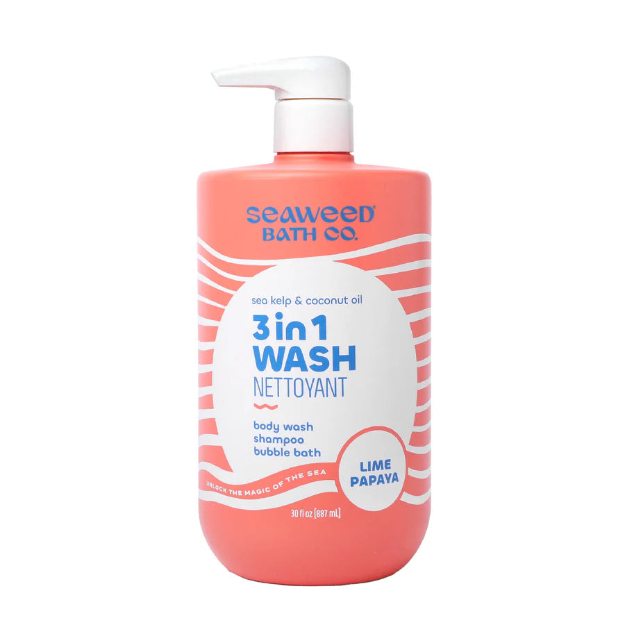 The Seaweed Bath Co.   3 in 1 Wash - Lime Papaya 887ml