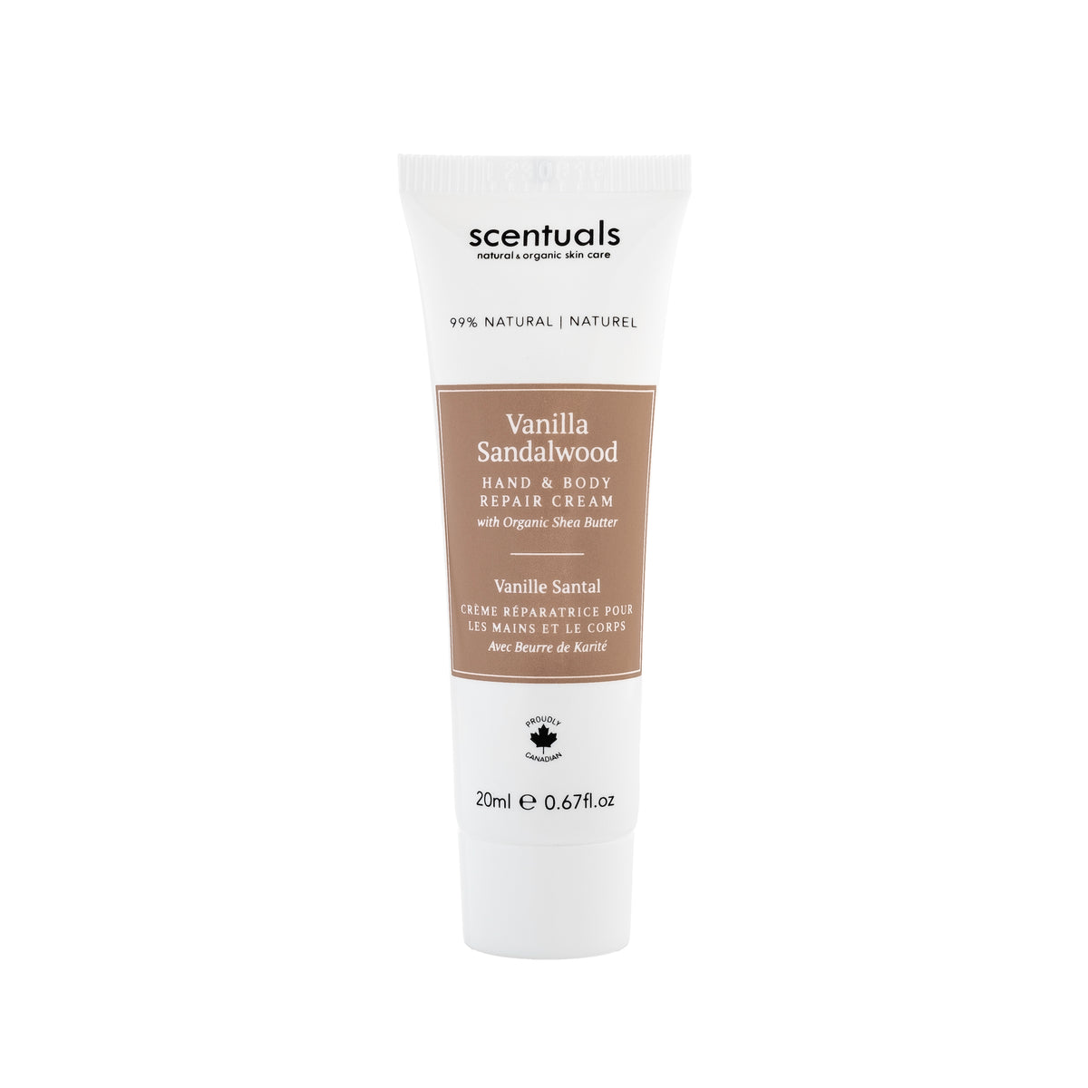 Scentuals - Hand Repair Cream - 20ML Vanilla Sandalwood