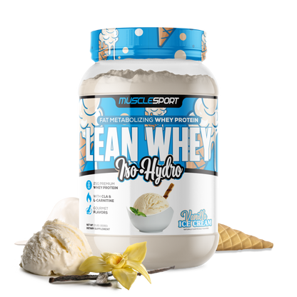 MUSCLE SPORT LEAN WHEY VANILLA ICE CREAM 2lbs