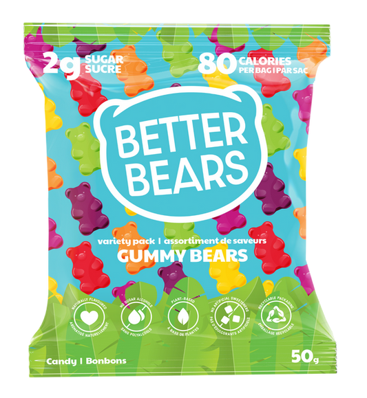 Better Bears   Variety Pack Gummy Bears 12 x 50g