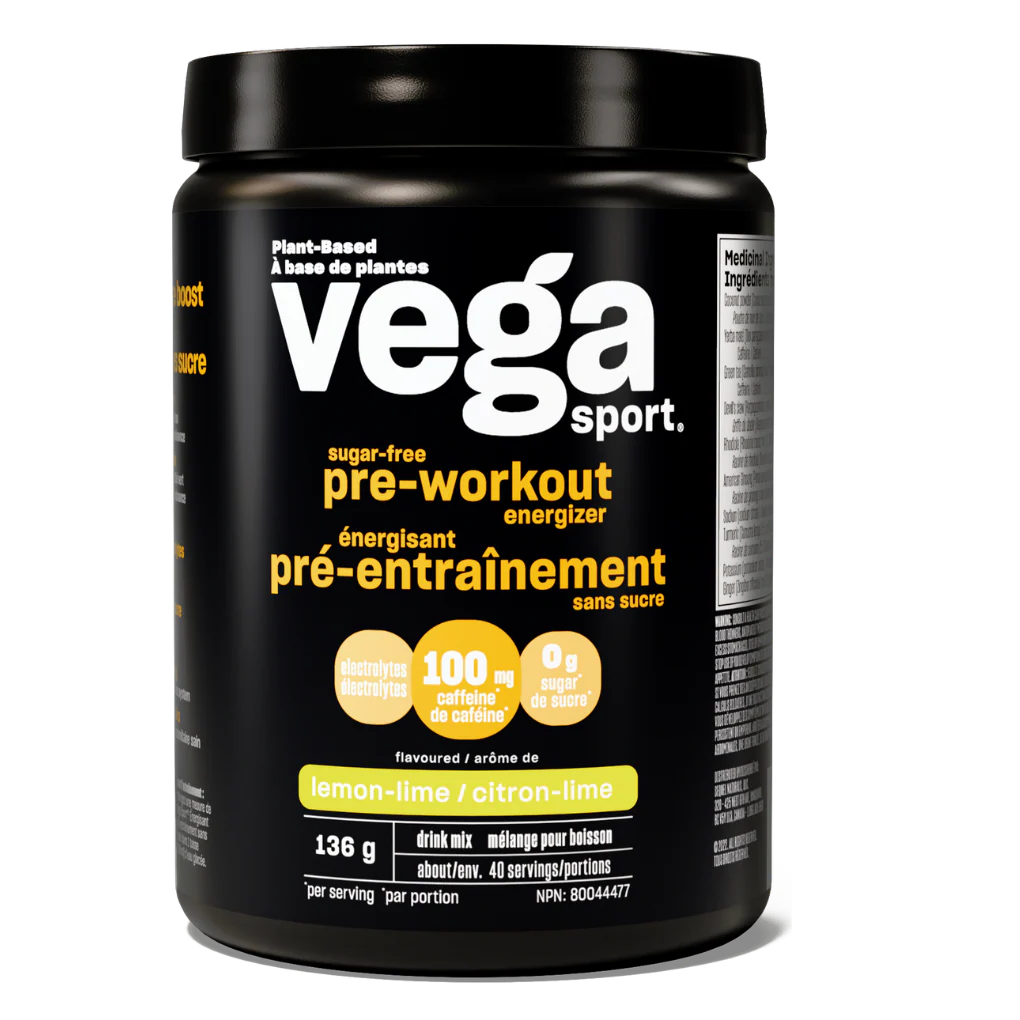 Vega Sport Pre-Workout Energizer - Sugarfree Lemon Lime (136g)