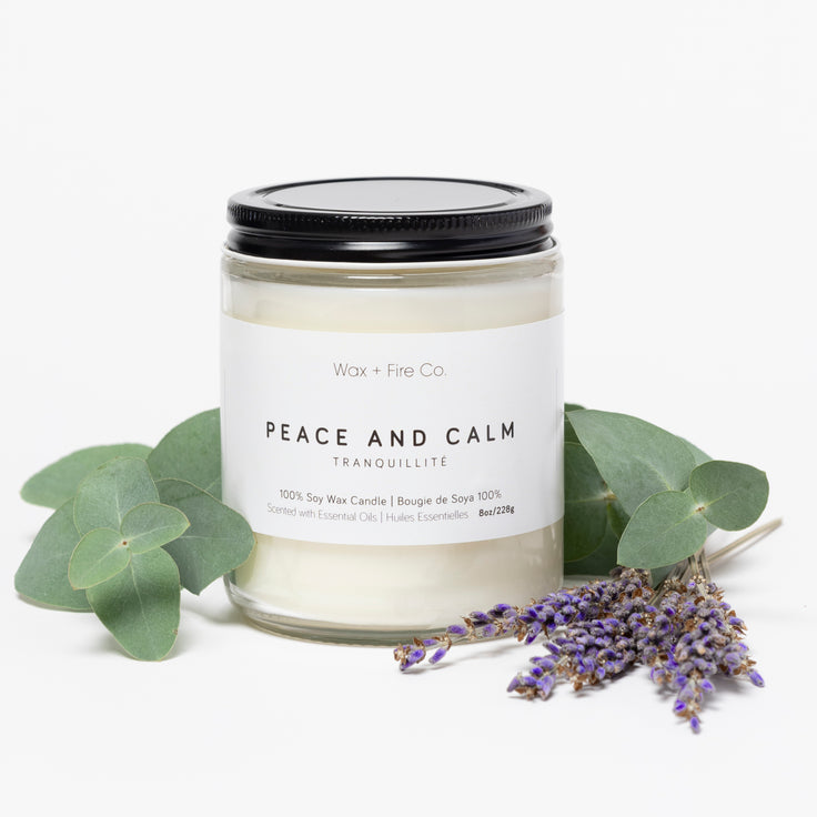 Wax + Fire Co.   PEACE & CALM Soy Candle