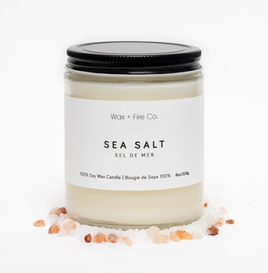Wax + Fire Co.   SEA SALT Soy Candle