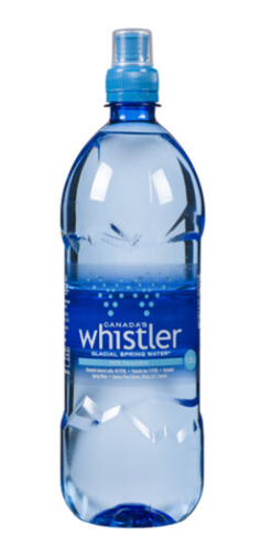 Whistler Water   Glacial Spring Water   Whistler Glacial Springwater Sports Cap 1L