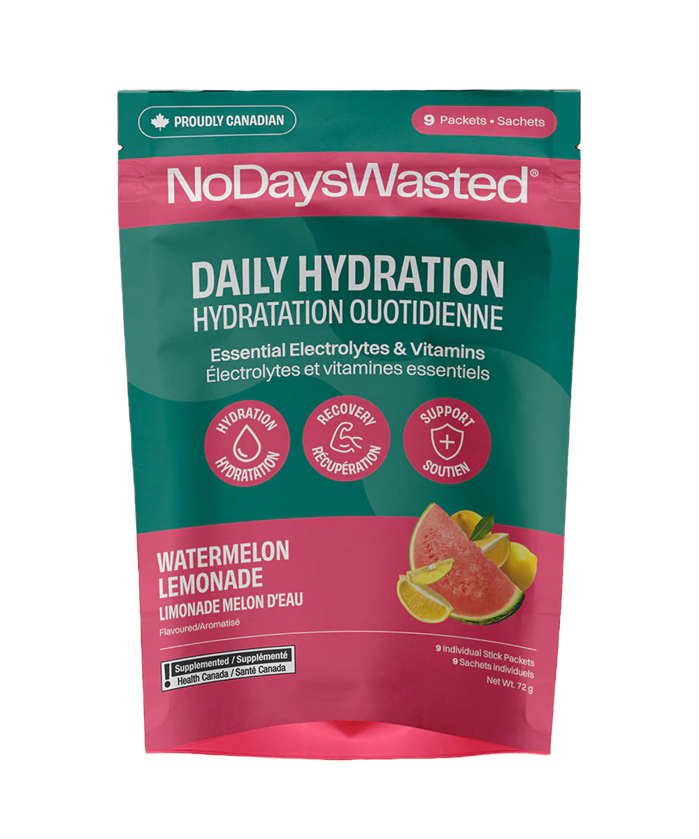 NO DAYS WASTED    Hydration Replenisher Watermelon Lemonade, 9pk