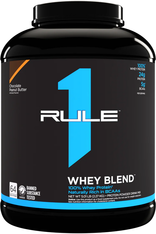 RULE 1   R1 WHEY BLEND   CHOCOLATE PEANUT BUTTER   5lbs
