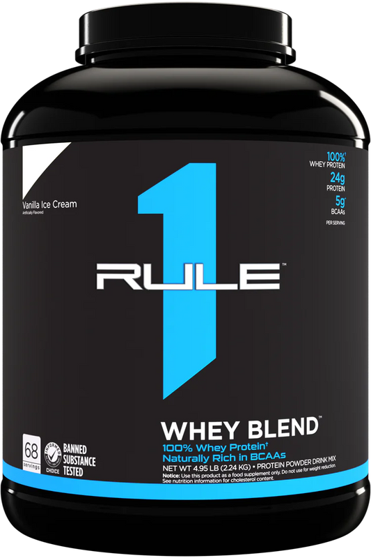 RULE 1   R1 WHEY BLEND   VANILLA ICE CREAM   5lbs