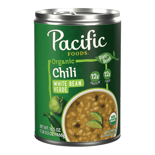 PACIFIC PLANT - Organic Plant-Based Chili White Bean Verde   468g