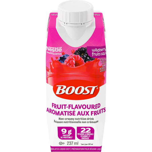 BOOST BEVERAGE FRUIT WILDBERRY 6X237ML LIQUID pack of 4
