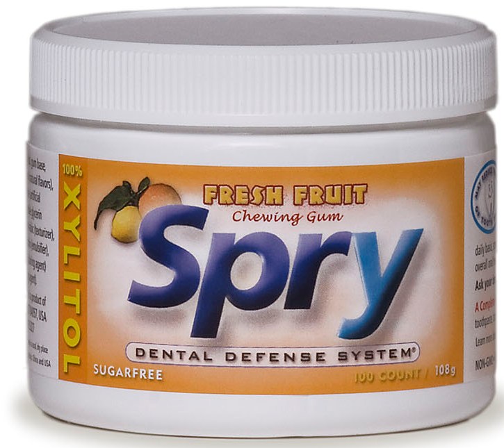 SPRY   SPRY CHEWING GUM, FRESH FRUIT, 100's