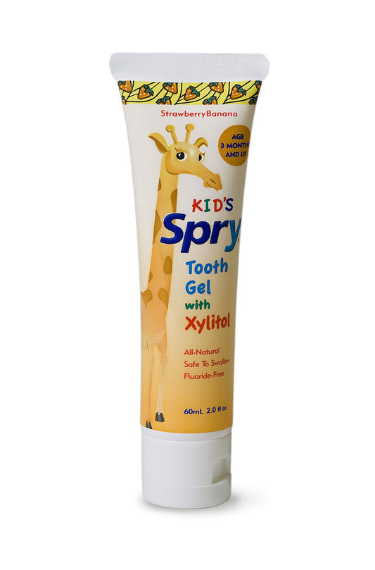 SPRY   KID'S SPRY TOOTH GEL, STRAWBERRY/BANANA 60ml