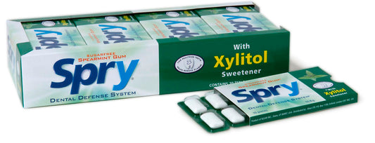 SPRY   SPRY CHEWING GUM, SPEARMINT, 20/CS