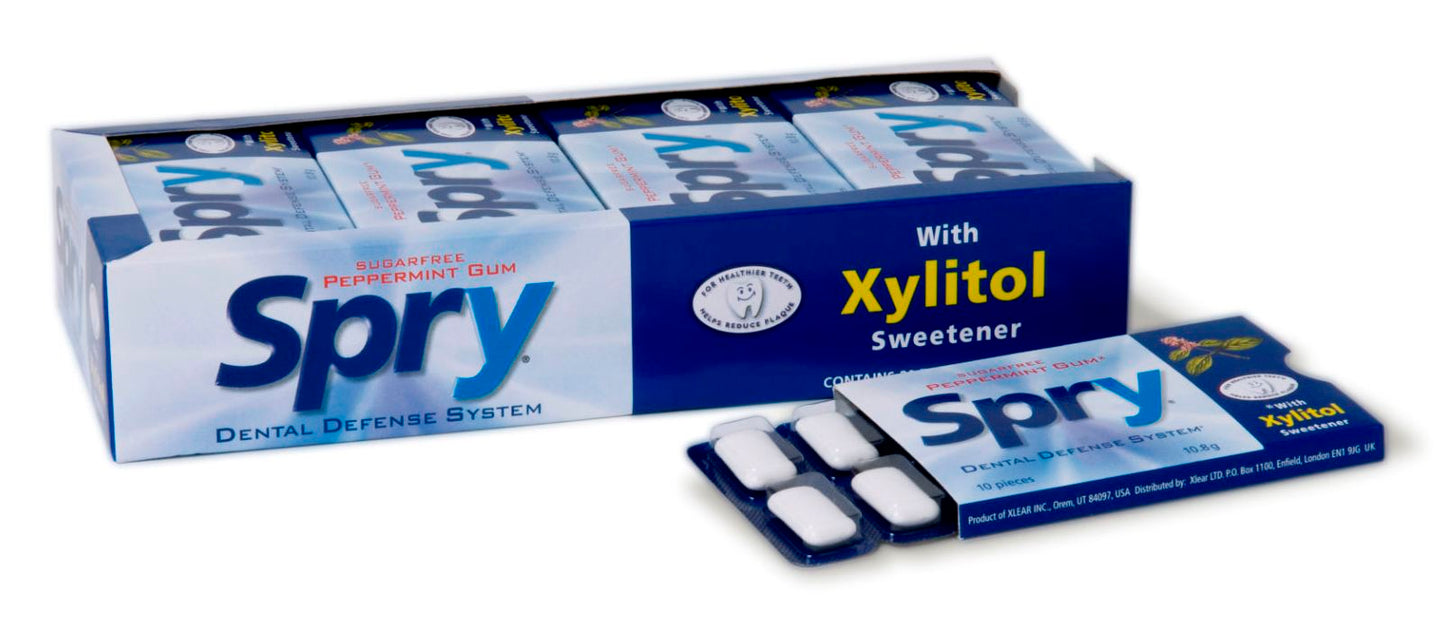 SPRY   SPRY CHEWING GUM, PEPPERMINT, 20/CS