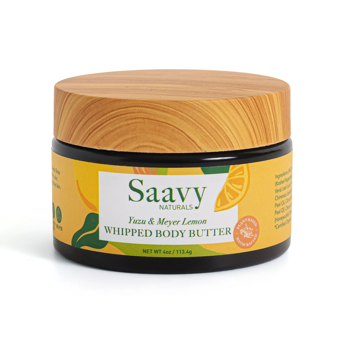Saavy Naturals - Whipped Body Butter Yuzu Lemon 113g