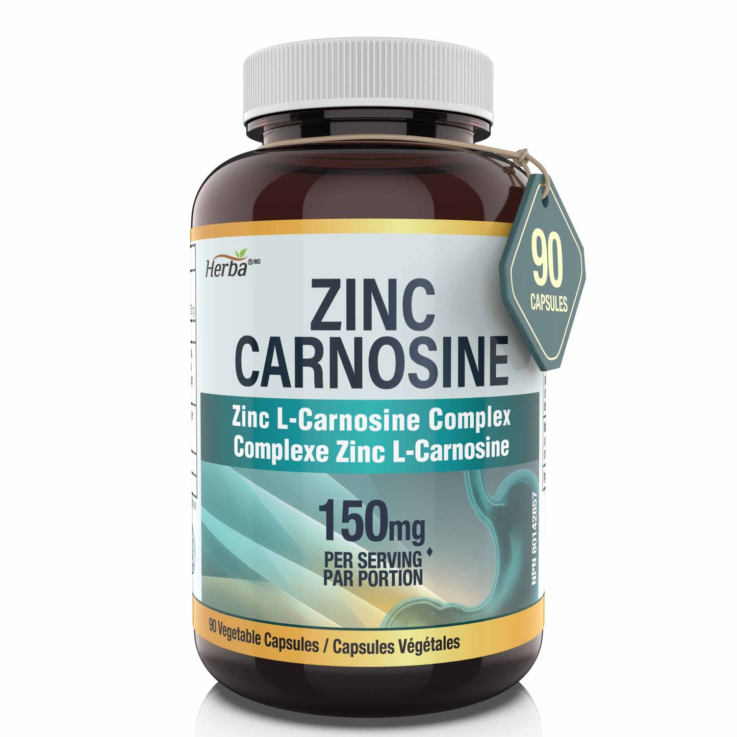 Herba  Zinc Carnosine 75mg - 90 Capsules