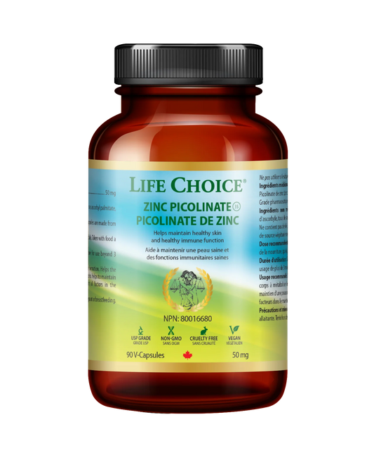 LIFE CHOICE    Zinc Picolinate 50mg, 90vcaps
