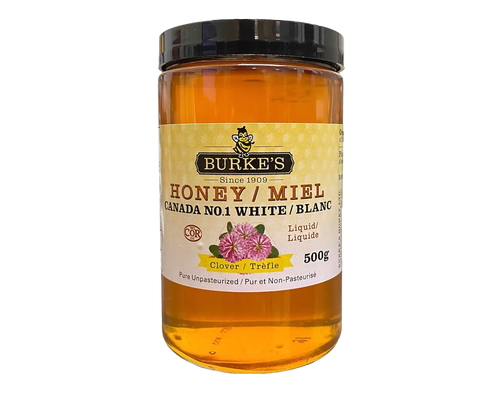 Burke's Pure Natural Honey   Clover Honey Liquid 500g