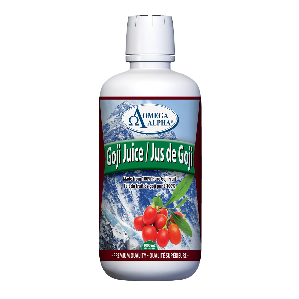 Omega Alpha   Goji Juice | 100% Pure | Natural Flav   1 L