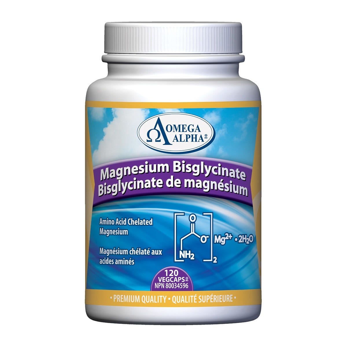 Omega Alpha   Magnesium Bisglycinate   120 vcap