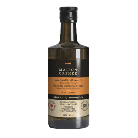 MAISON ORPHÉE OILS - Sunflower Oil, Virgin, Organic    500ml