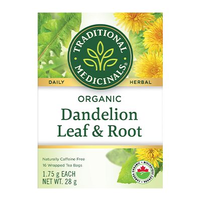 TRADITIONAL MEDICINALS    Org Dandelion Leaf & Root Tea 16bg