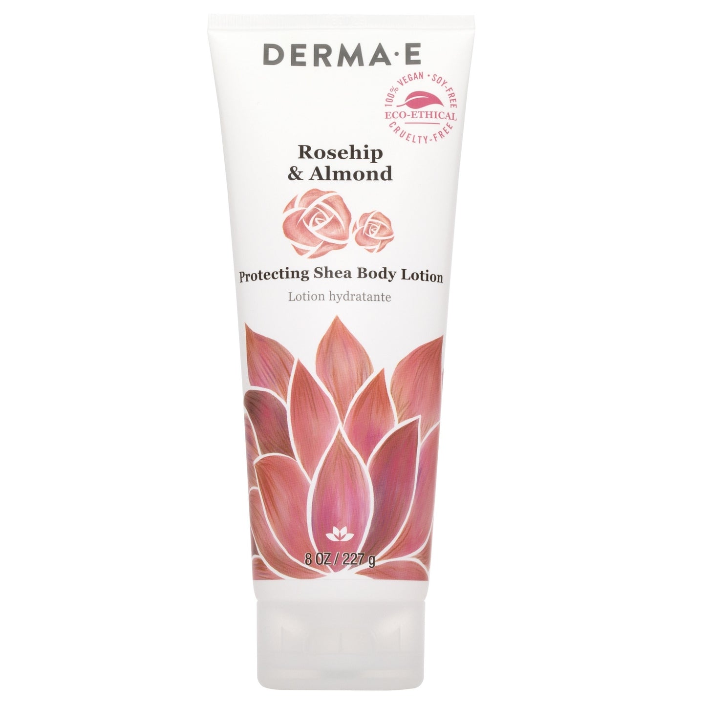 DERMA E    Therapeutic Topicals    DERMA E    Therapeutic Topicals    Rosehip&Almond Shea Body Ltn 227g