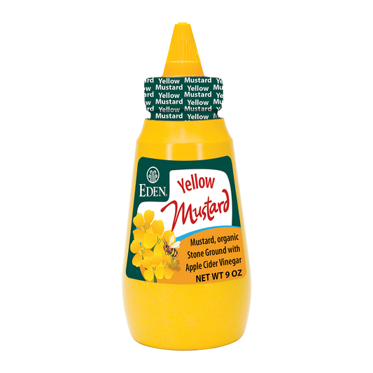 EDEN -    Yellow Mustard, Organic (squeeze bottle)    253ml