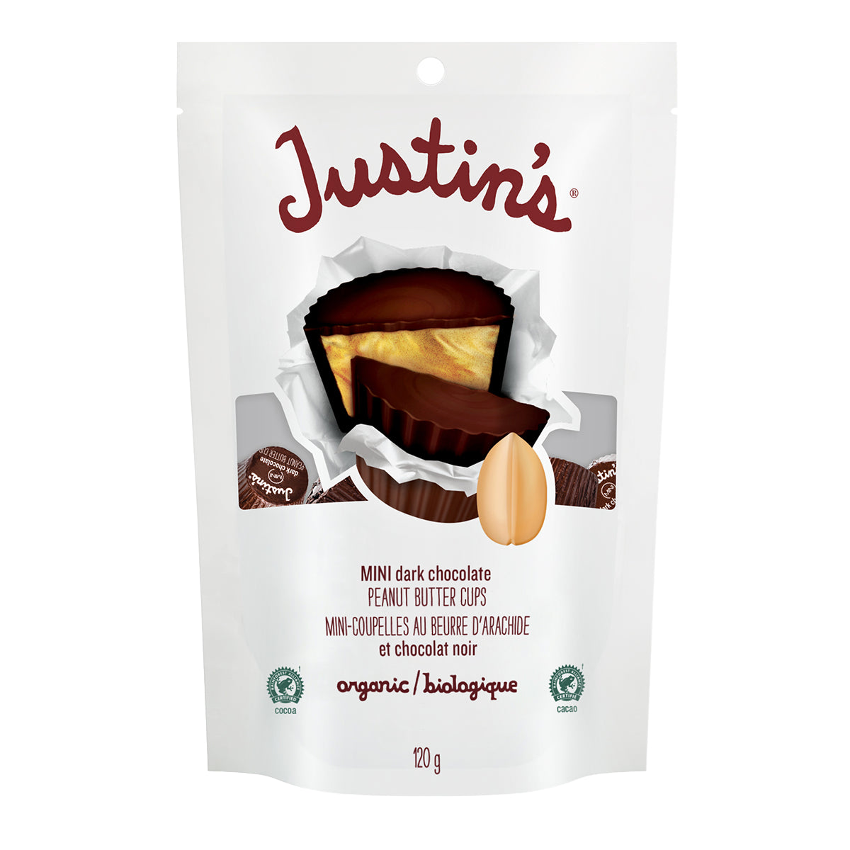 Justin's - Dark Chocolate Peanut Butter Mini Cups - 6 x 120g