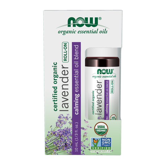 NOW    Organic Lavender EO Roll-On 10mL