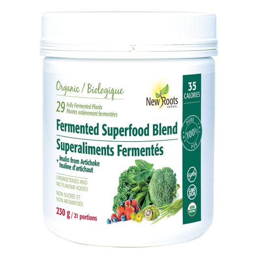 New Roots   Organic Fermented Superfood Blend + Inulin from Jerusalem Artichoke   230 g