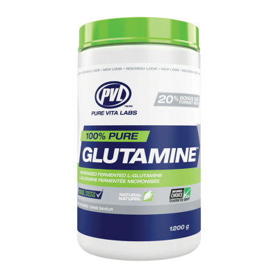 PVL  100% PURE GLUTAMINE™  BONUS Size Unflavoured  1200 g