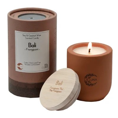 LA LUNA    Soy & Coconut Candles    LA LUNA    Soy & Coconut Candles    Bali Thai Frangipani Candle 130g