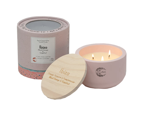 LA LUNA    Soy & Coconut Candles    Ibiza Orange & Grapefruit Candle 220g