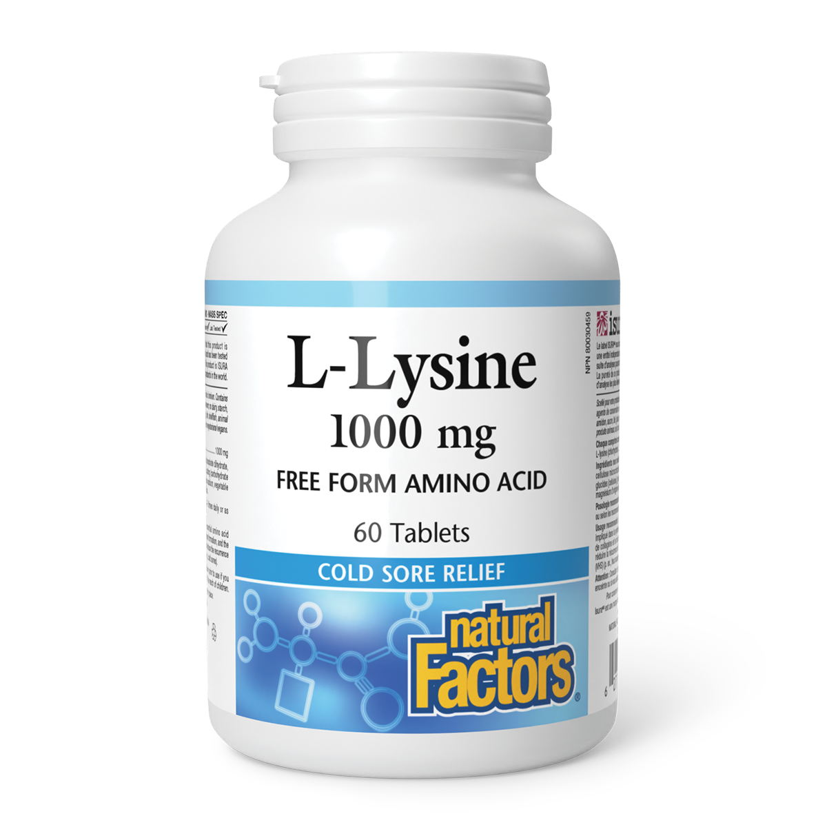 Natural Factors   L-Lysine 1000 mg   60 tabstabs