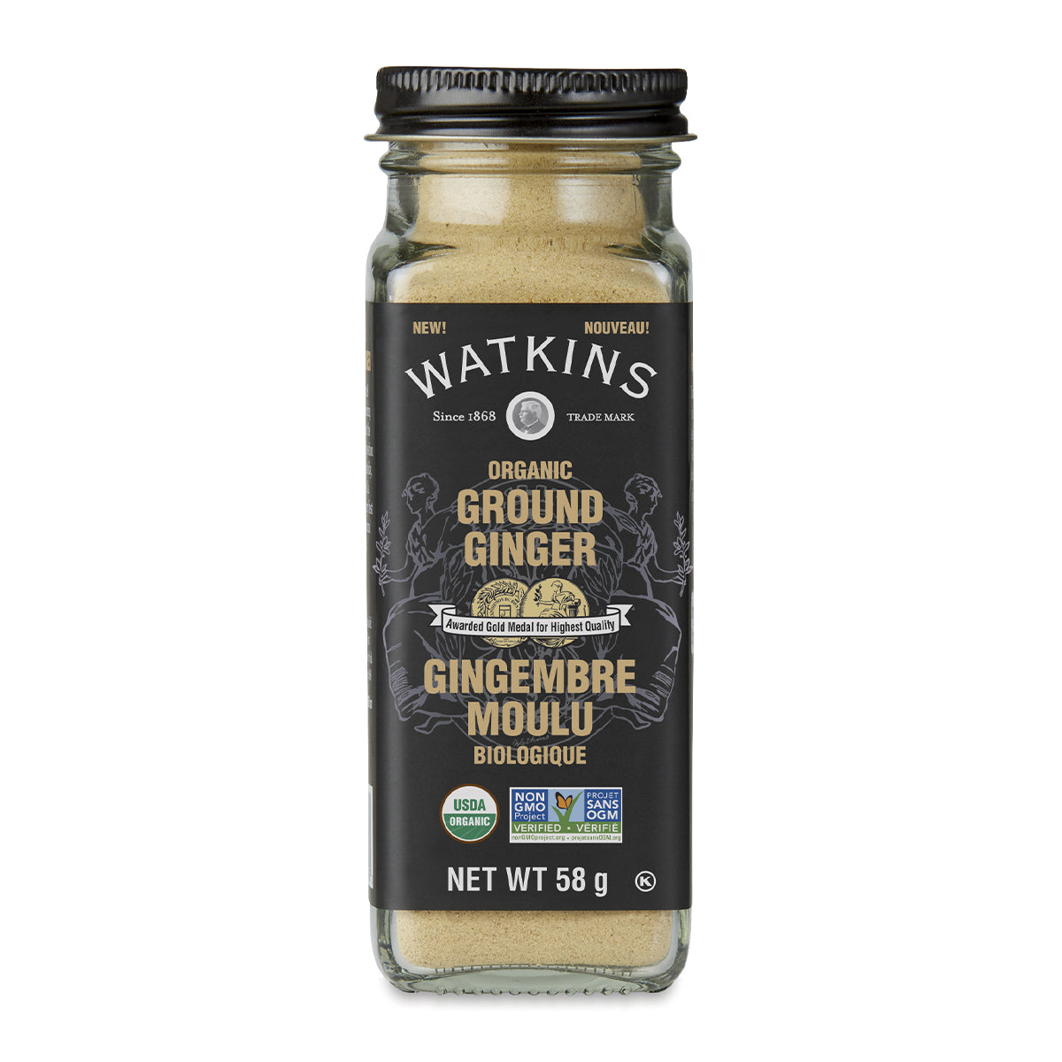 Watkins Co.   Organic Ground Ginger 3 x 58g