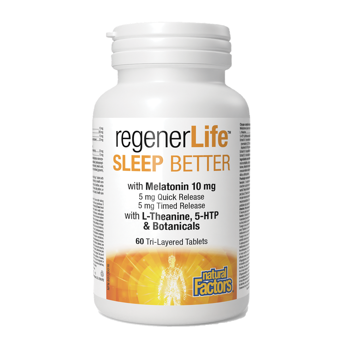 Natural Factors   Sleep Better, RegenerLife   60t/l tabs