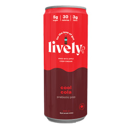 LIVELY PREBIOTIC POP -  Cool Cola (vegan)    355ml