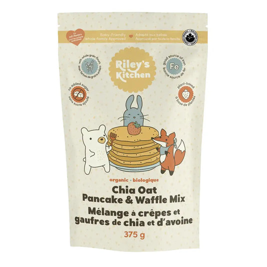 Clearance - RILEY’S KITCHEN  - Organic Chia Oat Pancake and Waffle Mix    375g