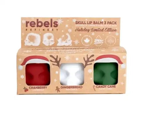 Rebels Refinery   Holiday Skull Lip Balm 3PK 3pk