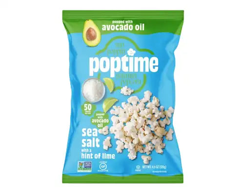 Pop Time_Pop Time - Sea Salt w a Hint of Lime Popcorn with Avocado Oil_128g
