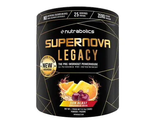 NUTRABOLICS   SUPERNOVA LEGACY   25srv   SUN BLAST
