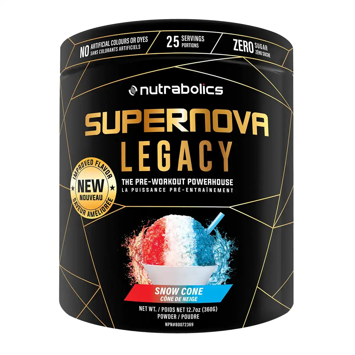 NUTRABOLICS   SUPERNOVA LEGACY   25srv   SNOW CONE