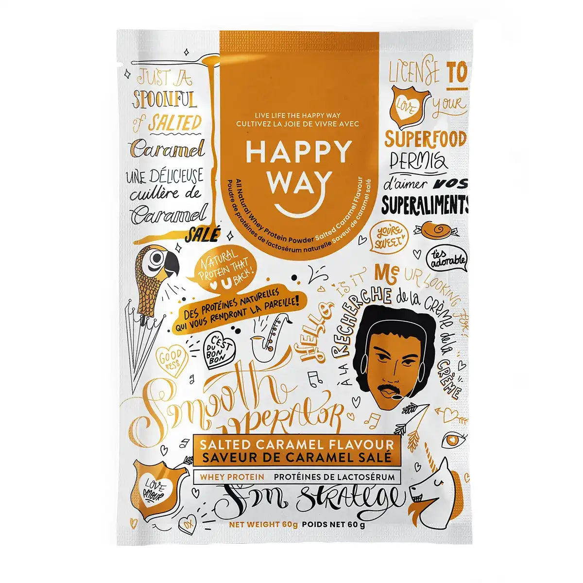 Happy Way - Salted Caramel Protein  6 x 60g