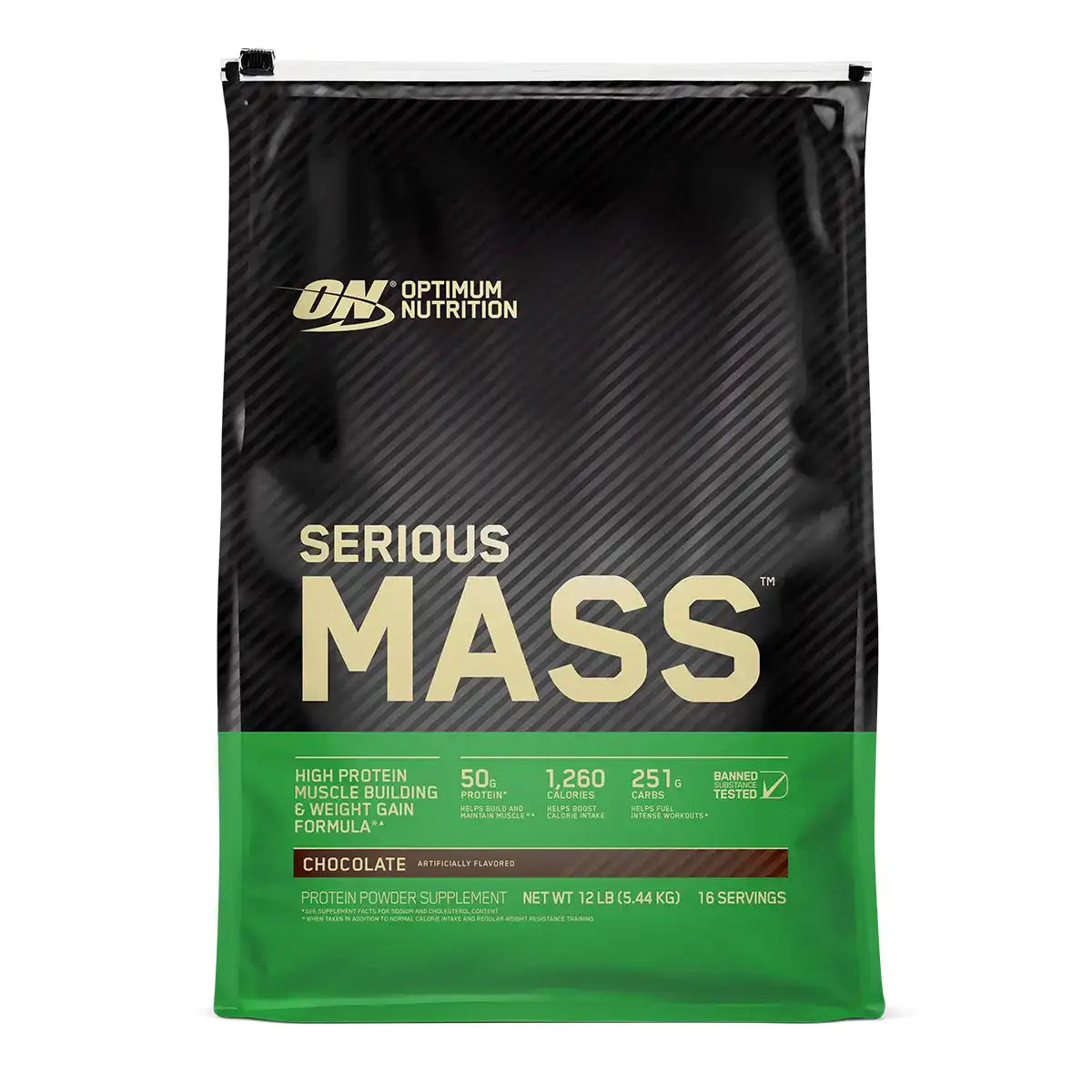 OPTIMUM NUTRITION - SERIOUS MASS - 12lbs - CHOCOLATE