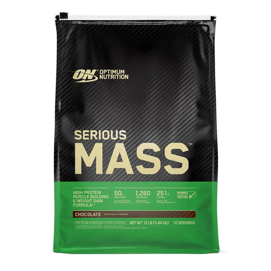 OPTIMUM NUTRITION - SERIOUS MASS - CHOCOLATE - 12lbs