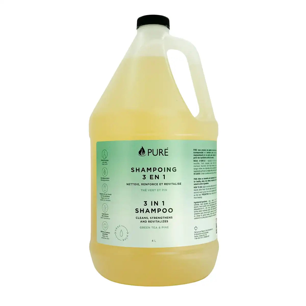 Pure - 3 in 1 Shampoo Green Tea & Pine 4L
